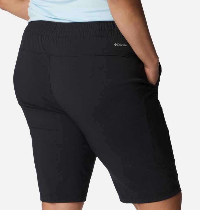 Women's Columbia On The Go Long Shorts Black | Plus Size CA-HC31L